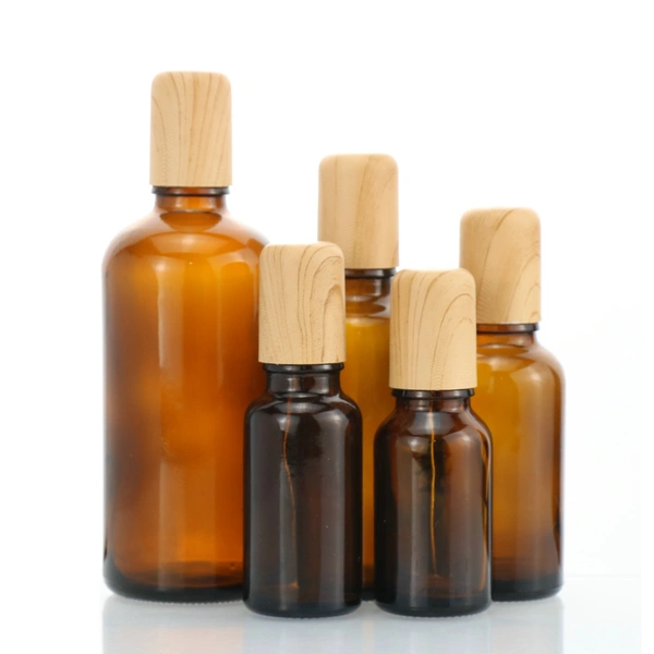 Transparent Refillable Glass Essential Oil Roll on Bottle 100ml