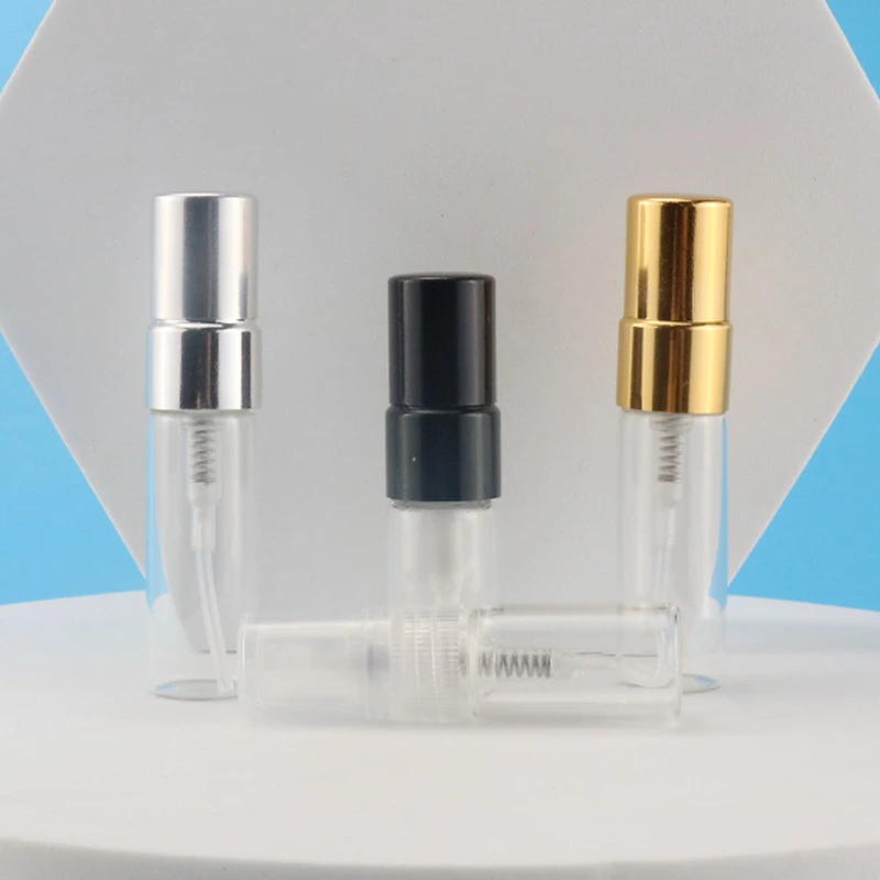 Portable small refillable perfume atomizer spray glass bottle 