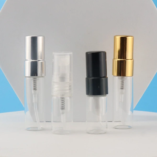 Portable small refillable perfume atomizer spray glass bottle 