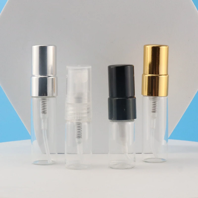 Portable small refillable perfume atomizer spray glass bottle 