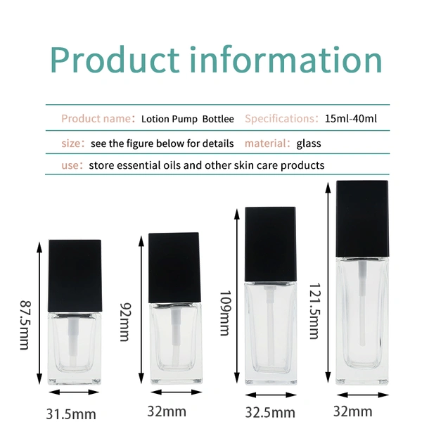 foundation lotion glass bottle 