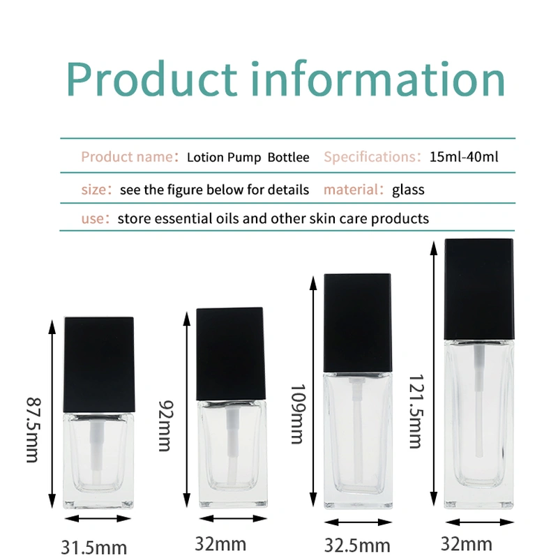 foundation lotion glass bottle 