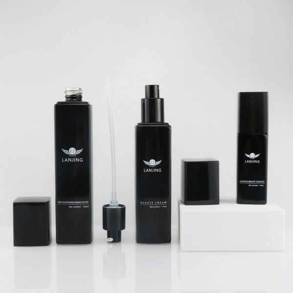Luxury Cosmetics Packaging Glass Bottle Sets