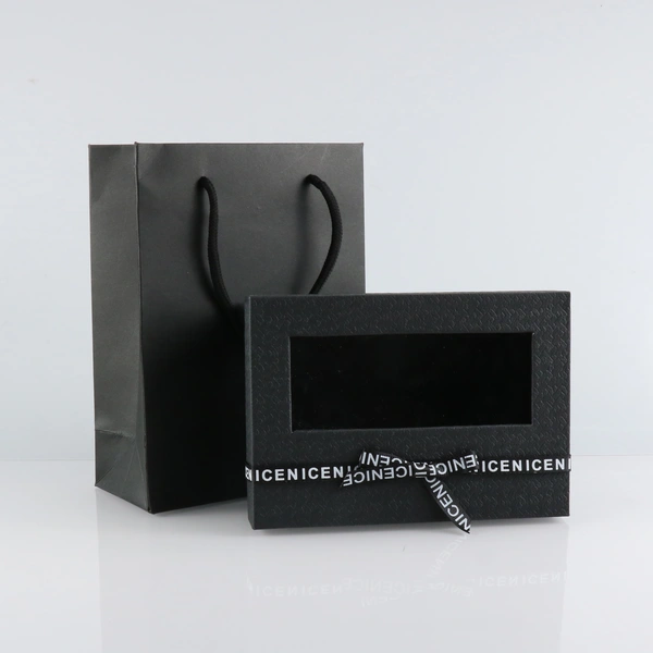 paper sleeve custom matte black drawer box for socks 