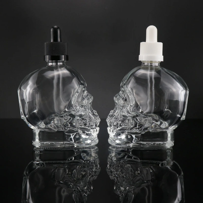 skull dropper bottle for beard oil