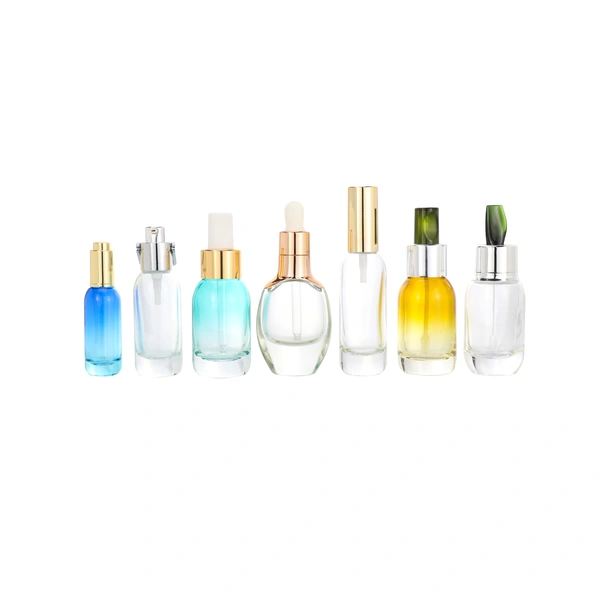 luxury glass dropper serum bottle