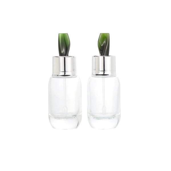 luxury glass dropper serum bottle
