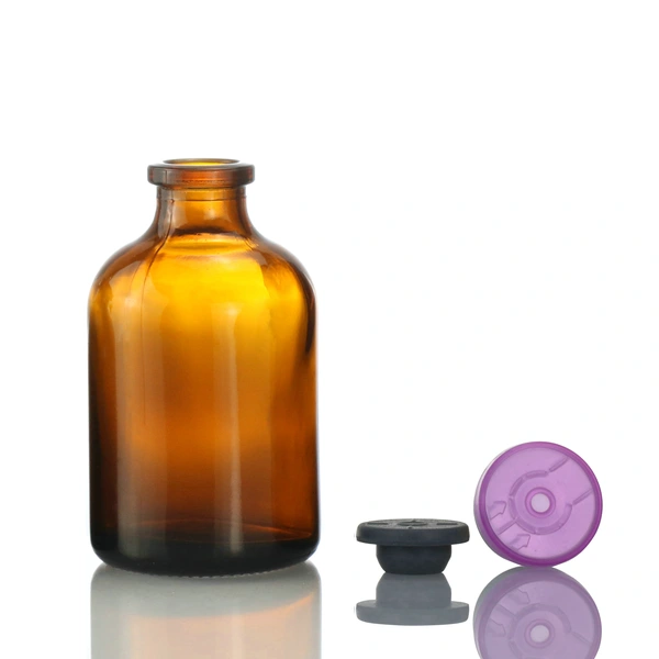 Clear or Amber Empty Glass Bottle Vial for Medical or Cosmetic