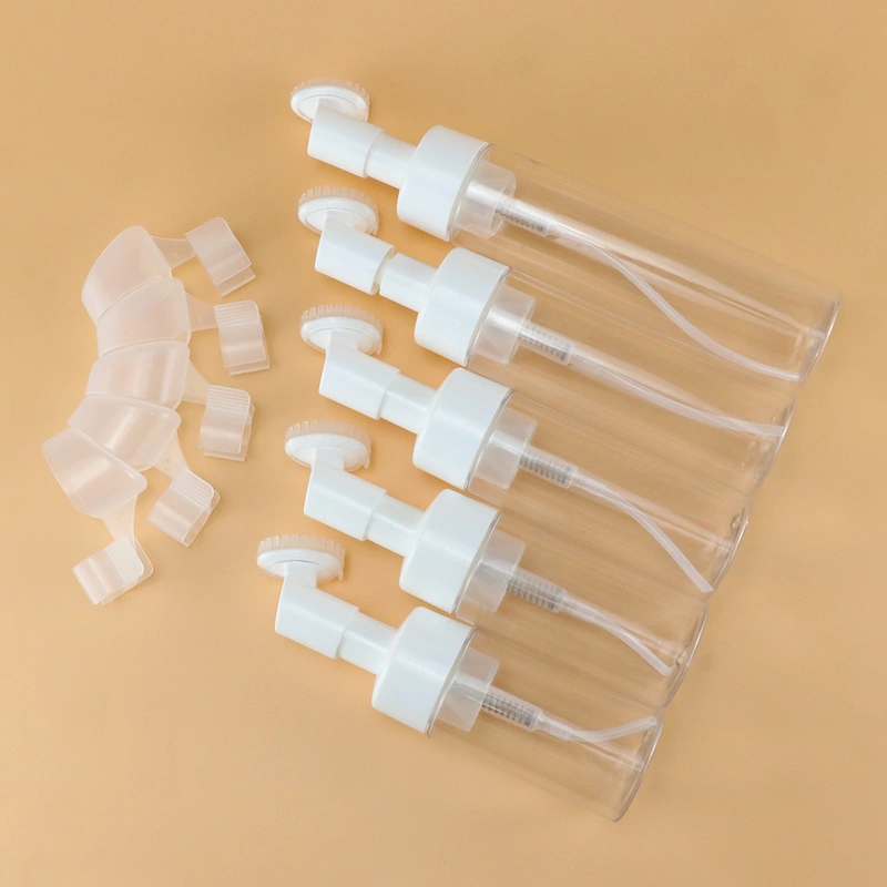 Cosmetic facial cleanser mousse 100ml 150ml with silicone brushes