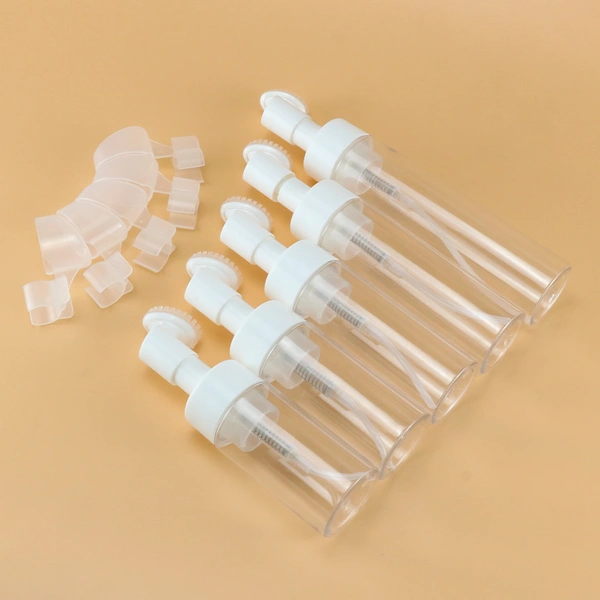 Cosmetic facial cleanser mousse 100ml 150ml with silicone brushes