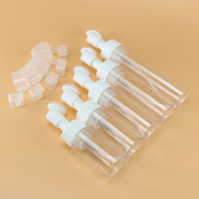 Cosmetic facial cleanser mousse 100ml 150ml with silicone brushes