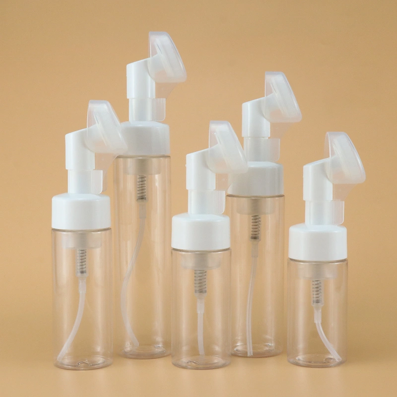 Cosmetic facial cleanser mousse 100ml 150ml with silicone brushes