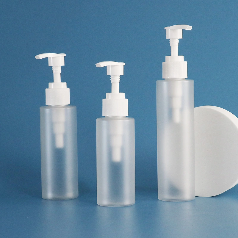  clear white plastic pet liquid soap foam pump bottle  100ml 200ml