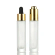cosmetic round for liquid essential oil glass dropper bottle container