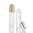 cosmetic packaging dropper bottle 30ml thin flat shoulder glass dropper bottle