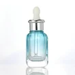 Cosmetic packaging essential oil liquid serum clear frosted bottle 