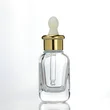 Cosmetic packaging essential oil liquid serum clear frosted bottle 