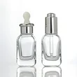 serum oil packaging 30ml clear frosted cosmetic glass dropper bottle