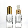 serum oil packaging 30ml clear frosted cosmetic glass dropper bottle