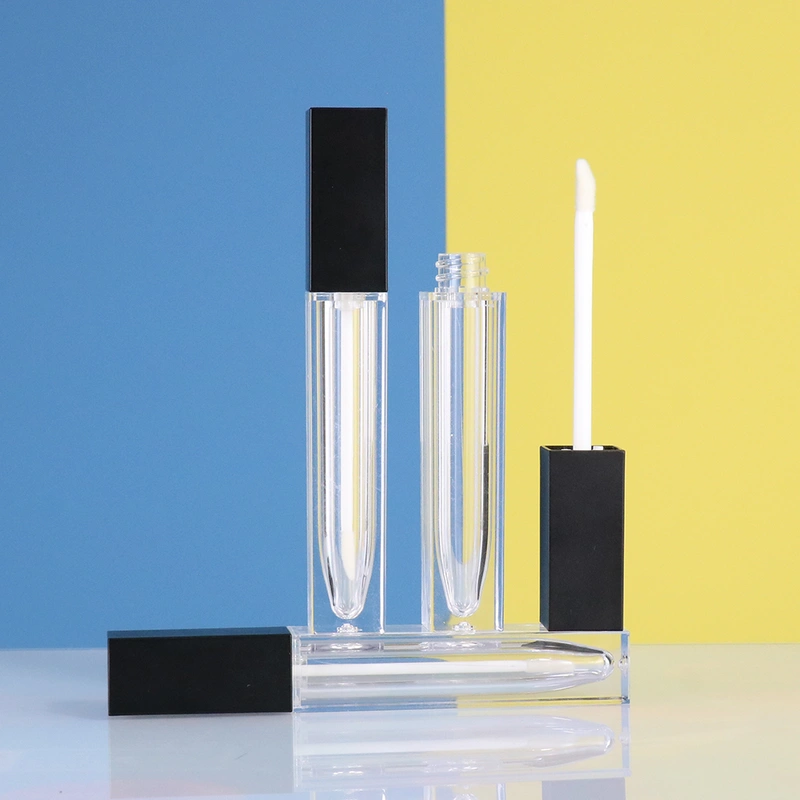 In stock lip gloss containers tube square unique lip gloss tubes 