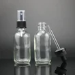  luxury empty perfume bottle round transparent glass bottle with box