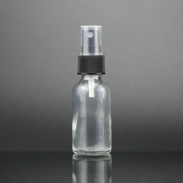  luxury empty perfume bottle round transparent glass bottle with box