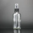  luxury empty perfume bottle round transparent glass bottle with box