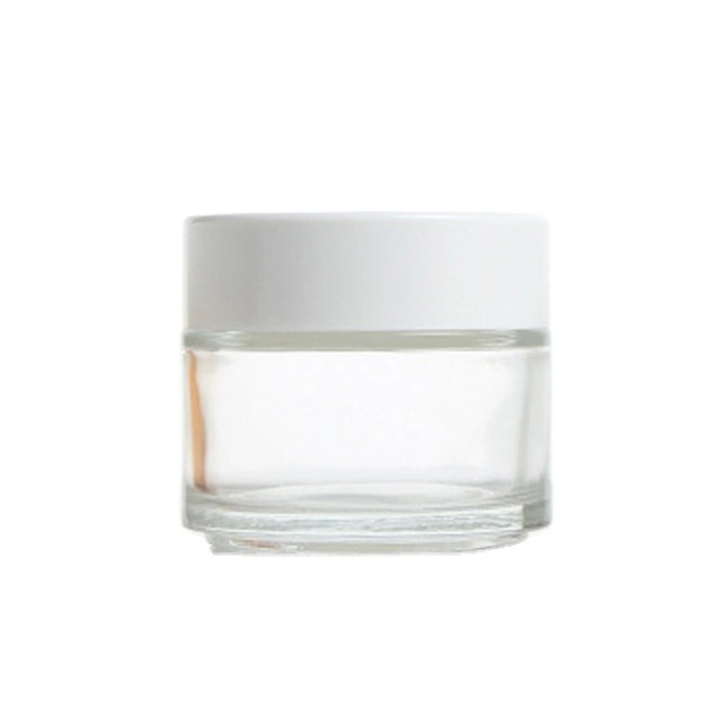 Frosted Glass Cosmetics Skincare Packaging Cream Jars 30g 