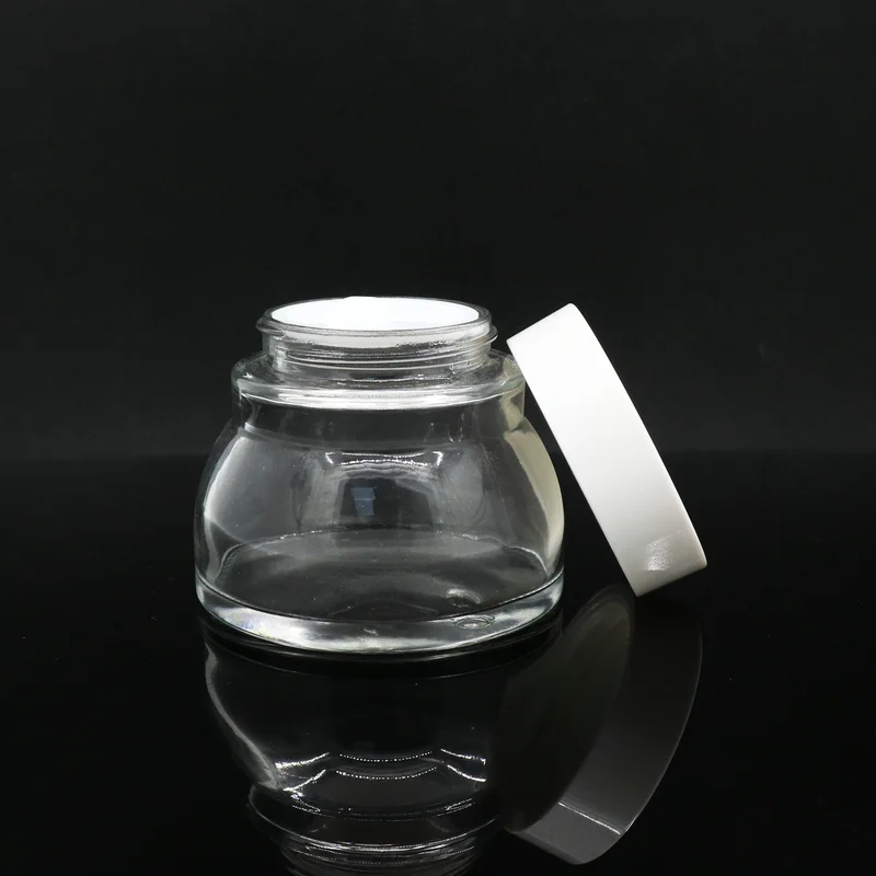 30g 50g 100g round white cosmetic cream jar skincare container