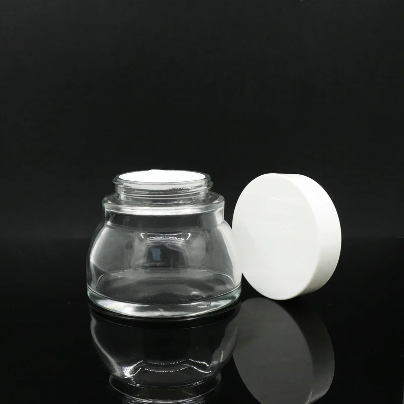 30g 50g 100g round white cosmetic cream jar skincare container
