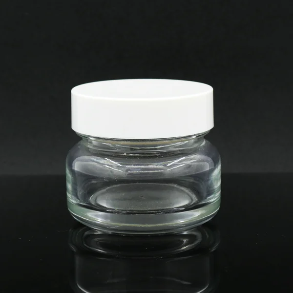  Cosmetic Cream Glass Jar With White Cap 50g 150g 