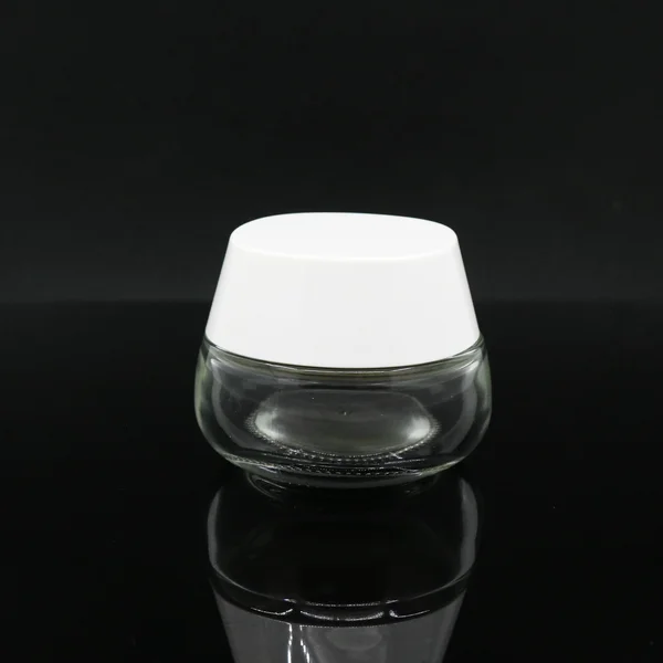 natural Packaging 30gclear frosted glass jar  skincare container