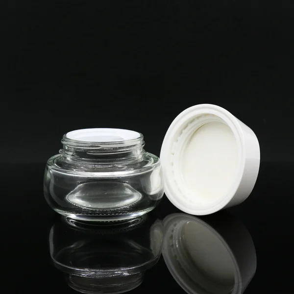 natural Packaging 30gclear frosted glass jar  skincare container