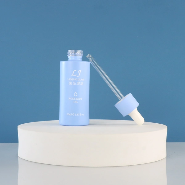 Cosmetic packaging 100ml glass spray bottles set frosted glass bottle