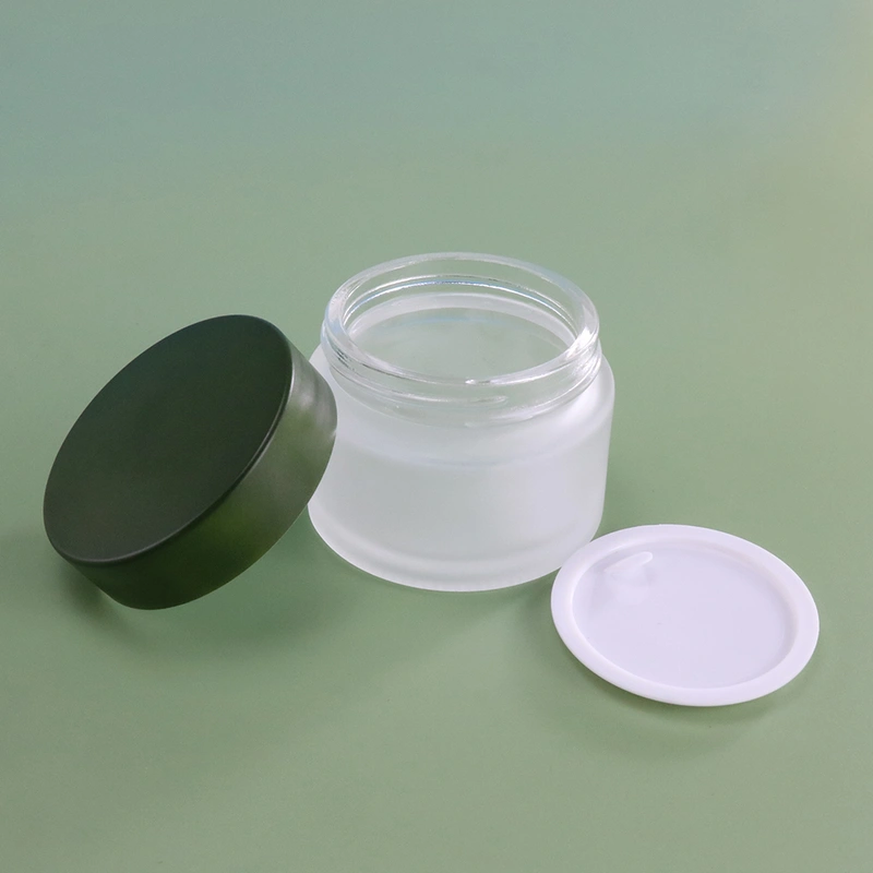 Luxury Cosmetic Product Gradient Pink Glass Lotion bottle packing 