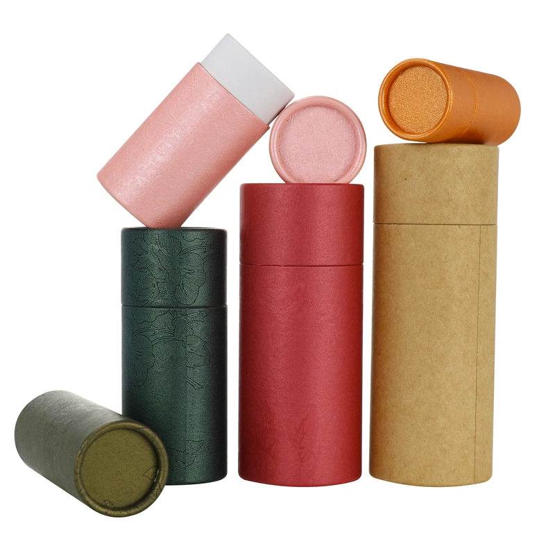 serum essential oil dropper glass bottle with paper tube