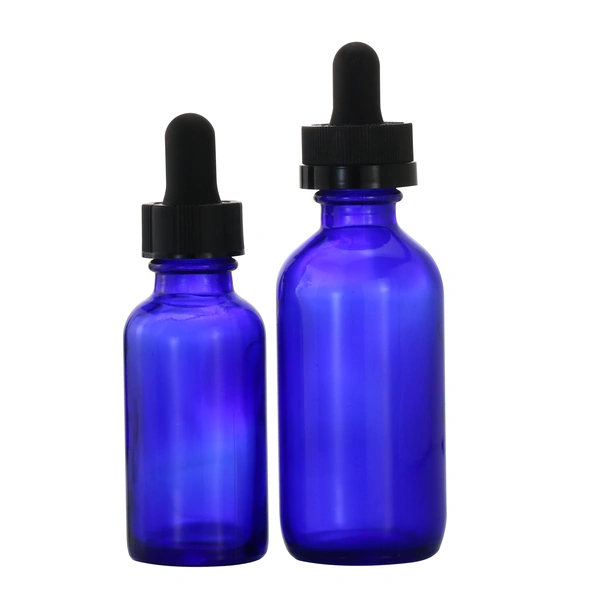 frosted empty perfume glass dropper spray boston round  bottle