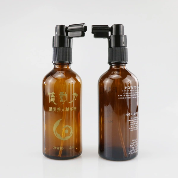 frosted empty perfume glass dropper spray boston round  bottle