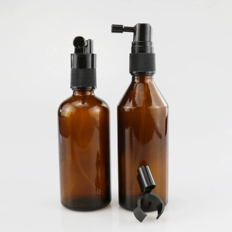 frosted empty perfume glass dropper spray boston round  bottle