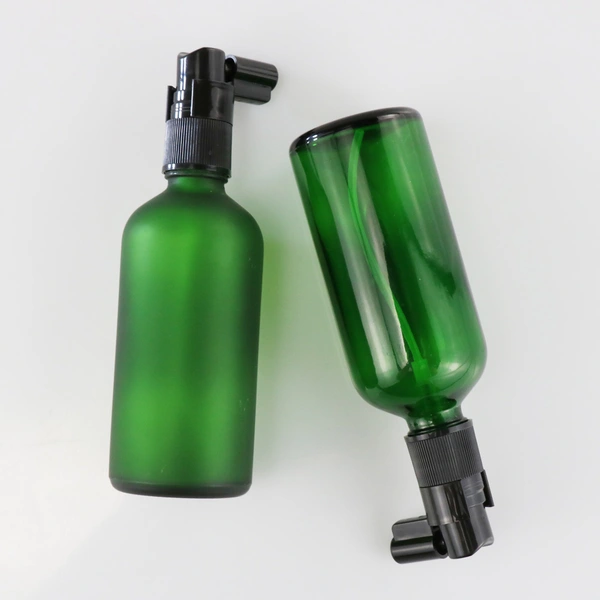 frosted empty perfume glass dropper spray boston round  bottle