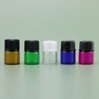 Pink Wholesale round essential oil bottle 5ml glass bottle with dropper 