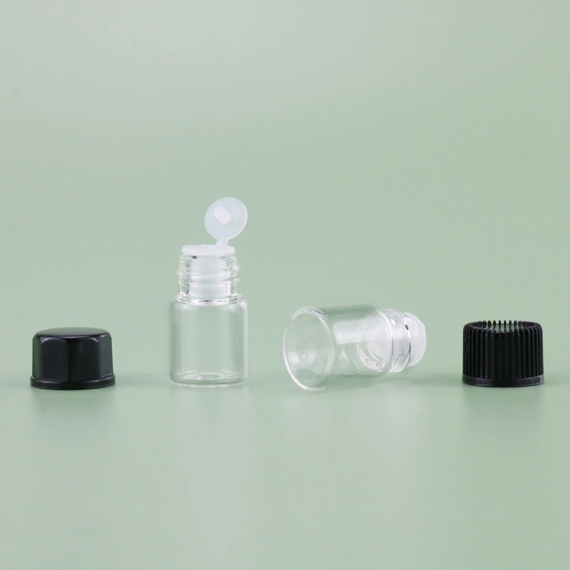 clear 1ml 2ml 3ml 5ml empty glass dropper cosmetic packaging small bottle
