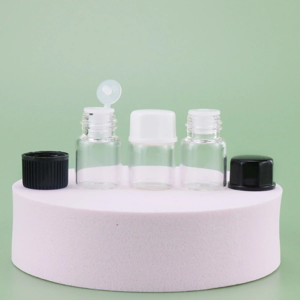 clear 1ml 2ml 3ml 5ml empty glass dropper cosmetic packaging small bottle
