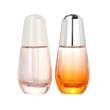 clear empty lotion cream glass dropper serum round  cosmetic bottle