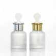 30ml clear empty l cream glass dropper serum round  cosmetic bottle
