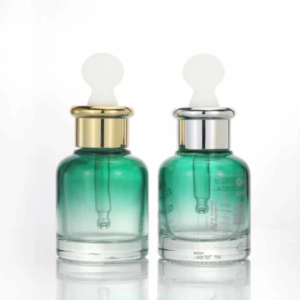 50ml clear empty l cream glass dropper serum round  cosmetic bottle