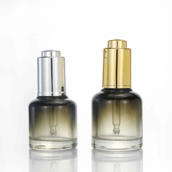 50ml clear empty l cream glass dropper serum round  cosmetic bottle