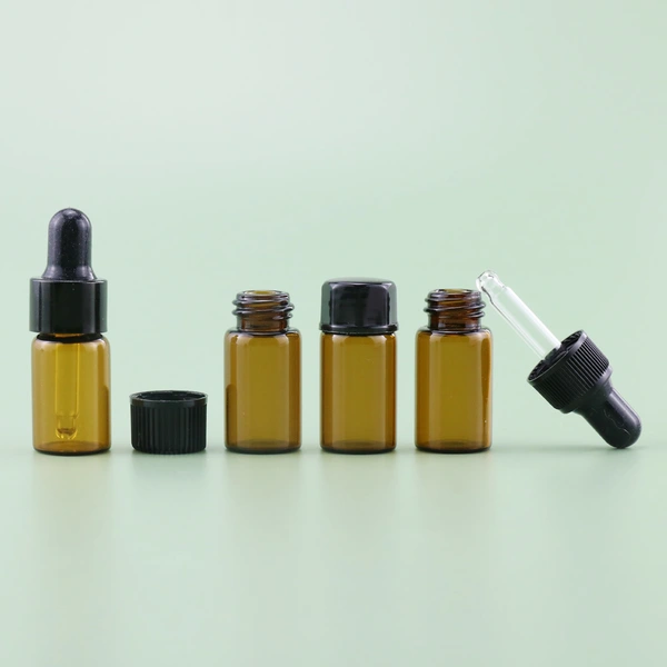 2ml 3ml Amber Clear Black White Small Glass bottle 