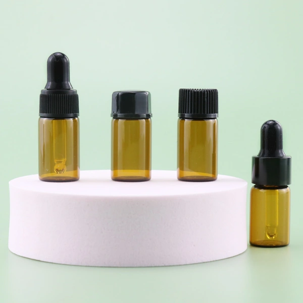 2ml 3ml Amber Clear Black White Small Glass bottle 