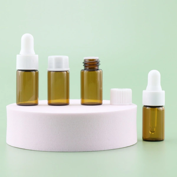 Cosmetic Colorful 3ml 5ml 2ml 1ml mini glass dropper bottle